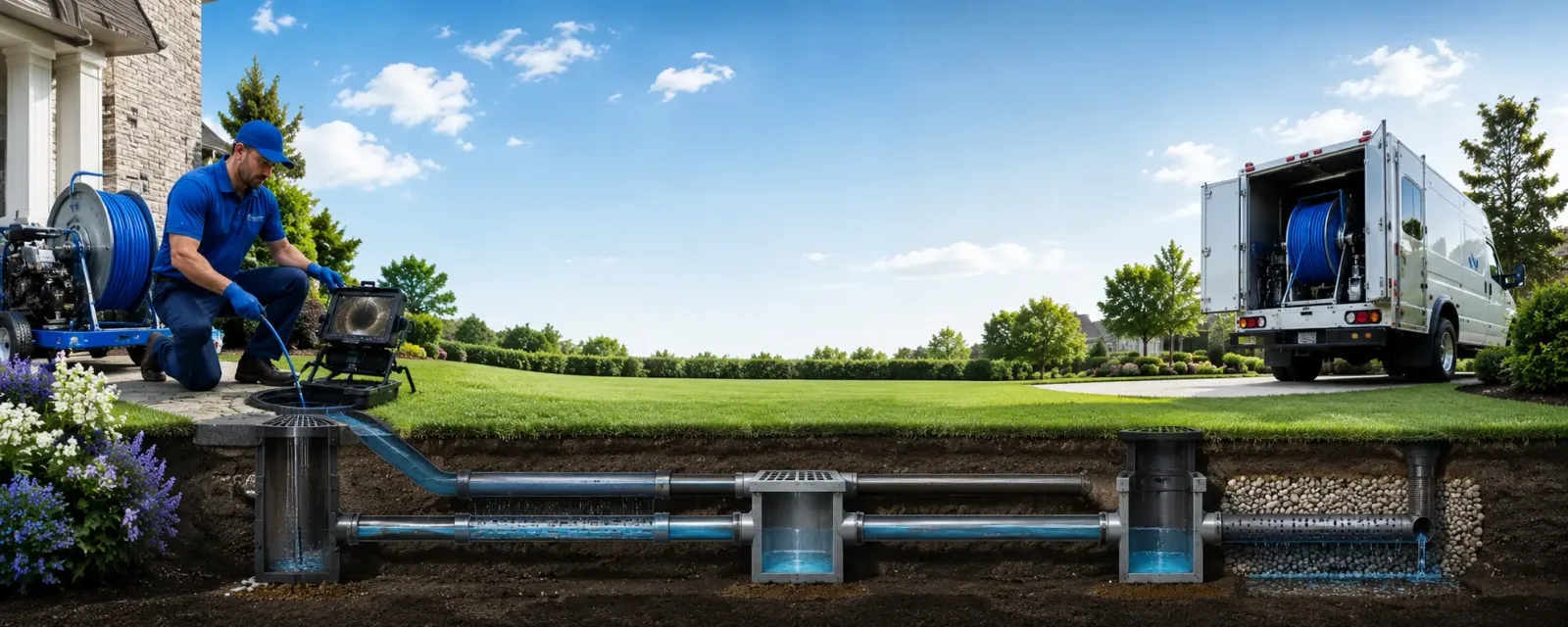 Outdoor drain cleaning information for Bussey, IA